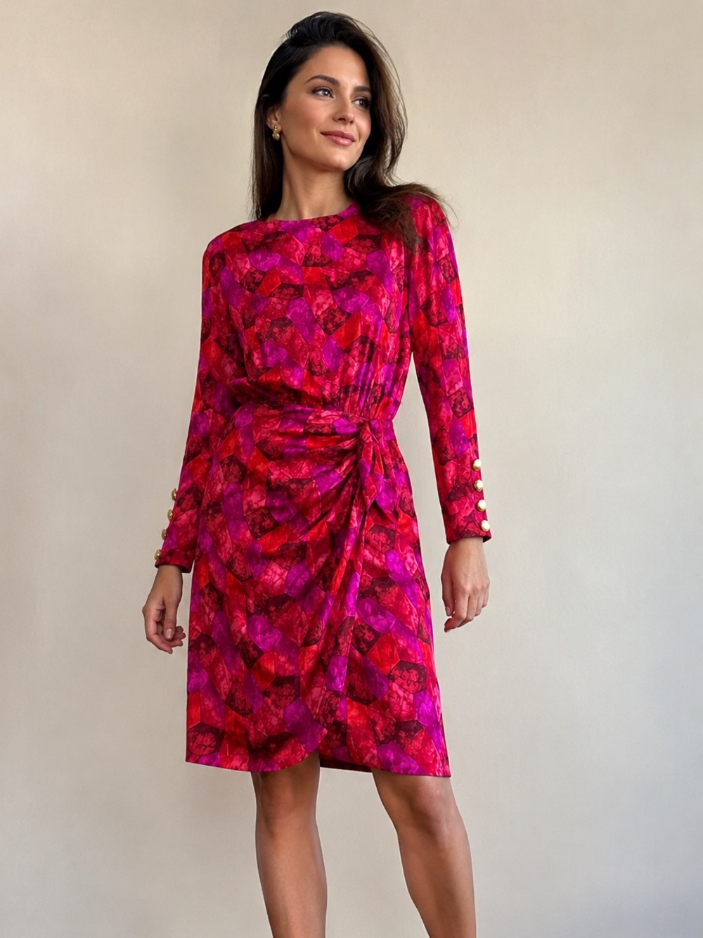 Akris Vintage Silk Dress Sz 10